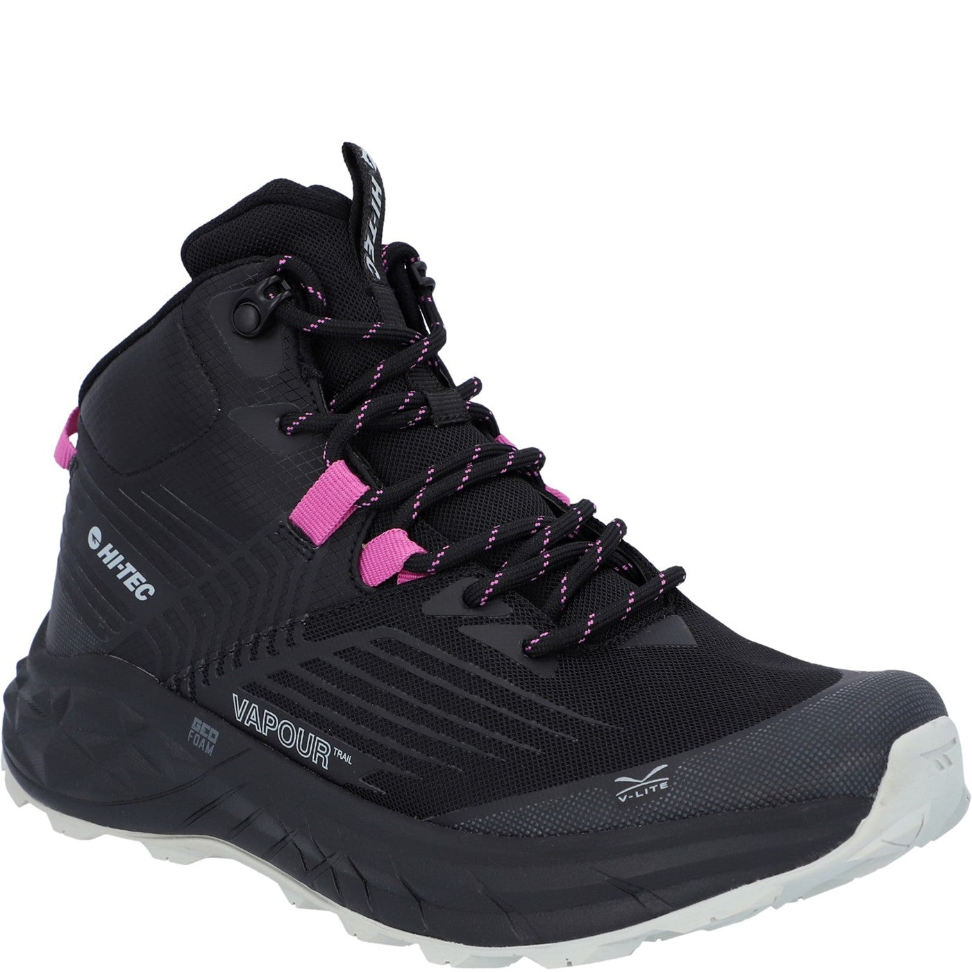 Hi-Tec Fuse Trail Low Trainers - Lightweight Purple Hiking Shoes UK 7