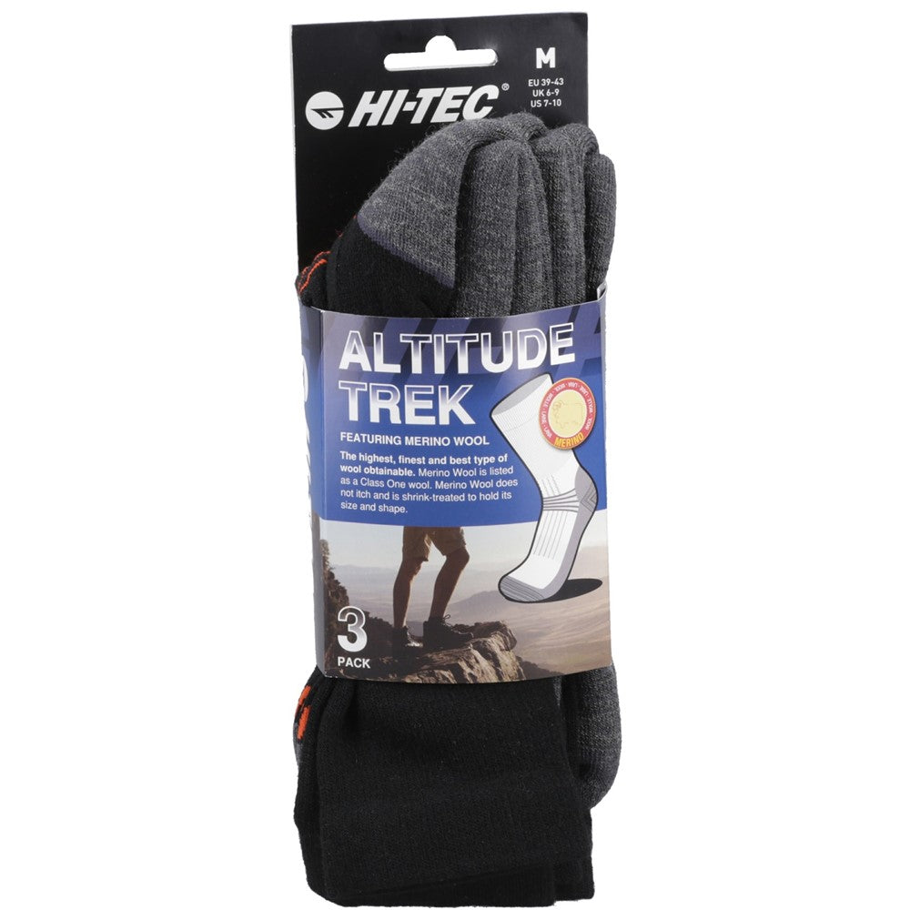 Unisex Altitude Trek Merino 3 Pack Socks