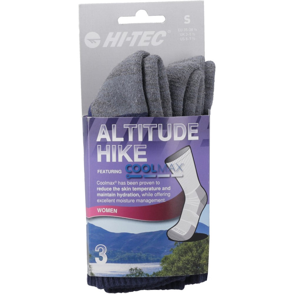 Unisex Altitude Hike Coolmax 3 Pack Socks